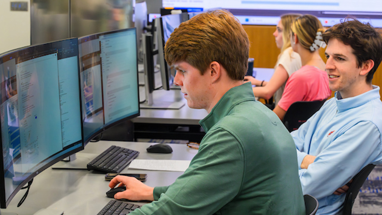 students collaborating
