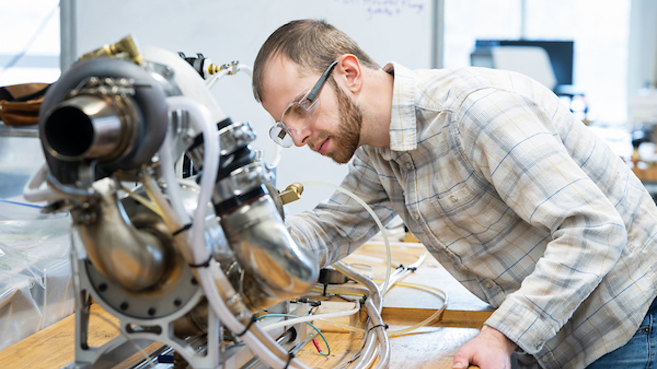 engineering researcher working on a project