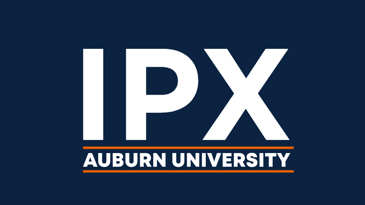 Text reads "IPX at Auburn University"