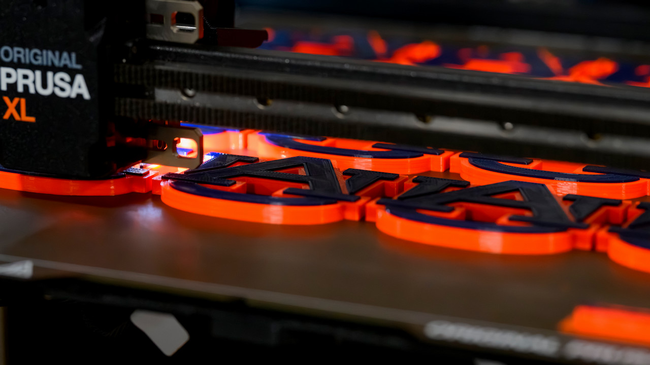 3D prints of Auburn University logos