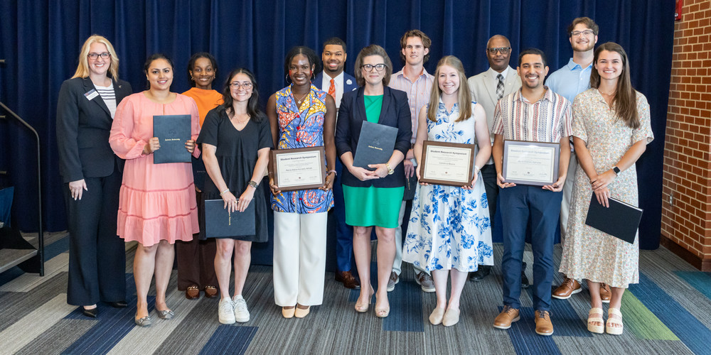 graduate-level winners at 2026 Research Symposium awards ceremony